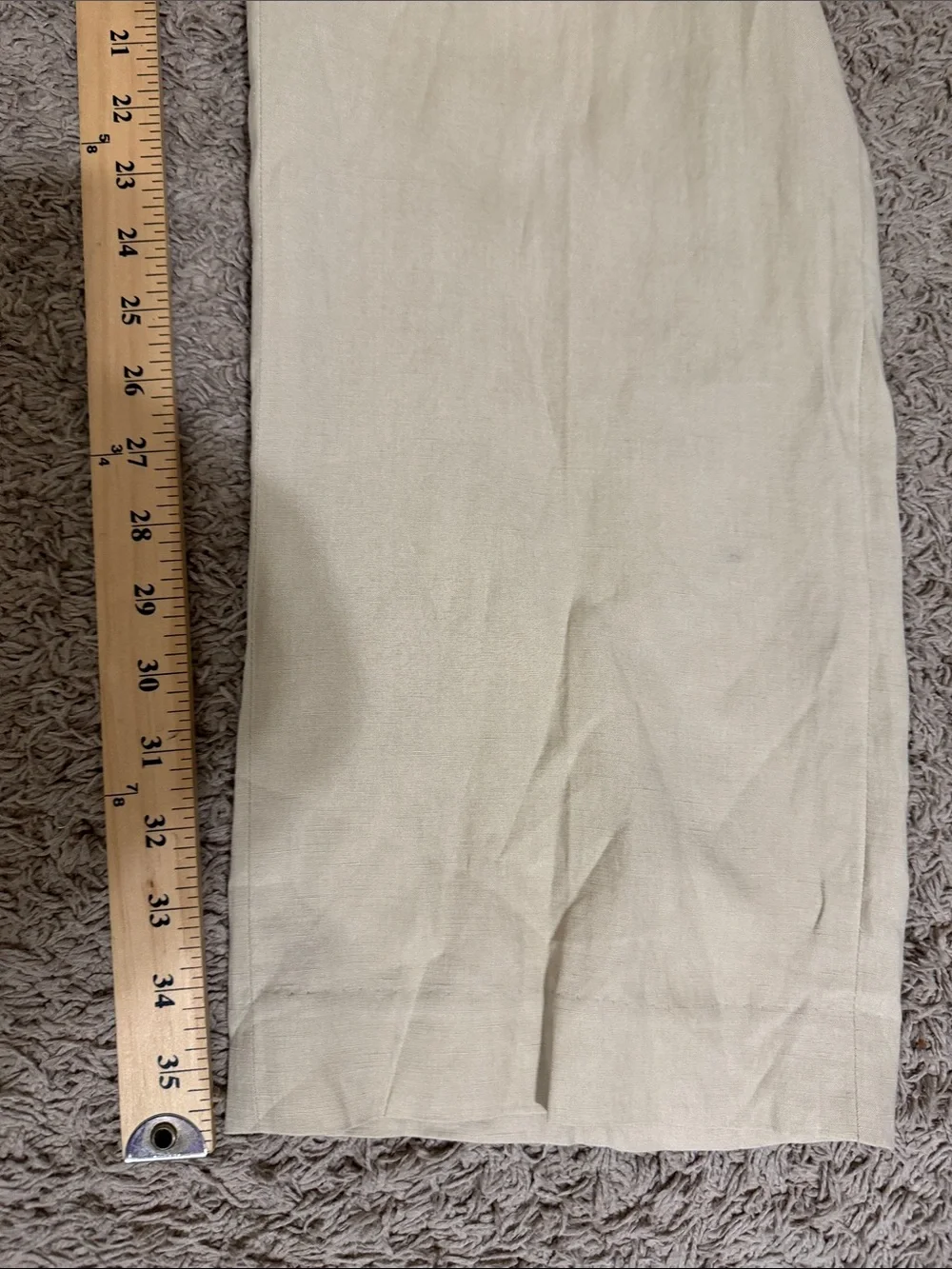 Vintage Polo Ralph Lauren Men's Linen Silk Blend Pants Beige size 40 x36 Preppy